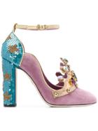 Dolce & Gabbana Crown Front Pumps - Pink