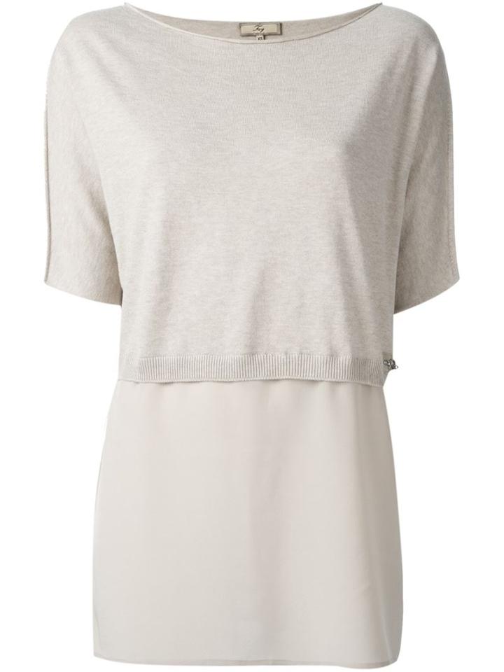 Fay Layered Buckled Top