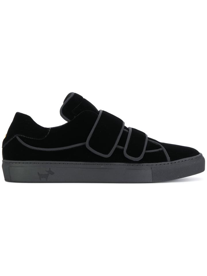 L'autre Chose Touch Strap Low Top Sneakers - Black