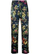 F.r.s For Restless Sleepers Floral-print Trousers - Blue