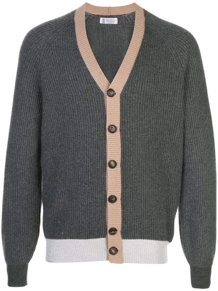 Brunello Cucinelli Cashmere Cardigan - Grey