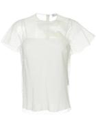 Red Valentino Point D'esprit Tulle Top - White
