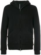 Attachment Hooded Zipped Jacket - Black