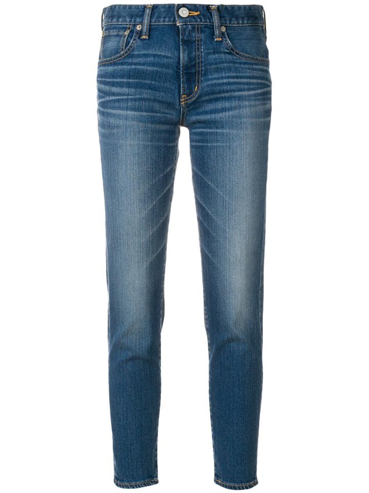 Moussy Comfort Velma Cropped Skinny Jeans - Blue