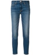 Moussy Comfort Velma Cropped Skinny Jeans - Blue