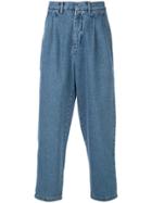 Second/layer Loose Denim Trousers - Blue