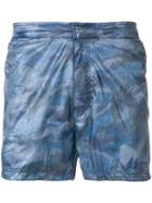 Islang Camouflage Swim Shorts - Blue