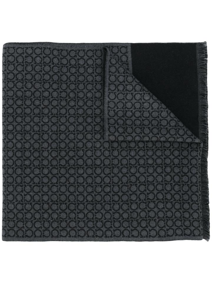 Salvatore Ferragamo Branded Scarf - Grey