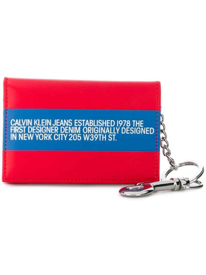 Calvin Klein Jeans Est. 1978 1978 Print Chain Wallet - Red