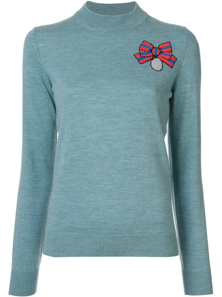 Markus Lupfer Sequin Medal Jumper - Blue