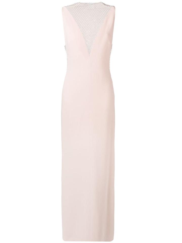 Stella Mccartney Embellished Insert Evening Dress - Neutrals
