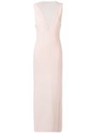Stella Mccartney Embellished Insert Evening Dress - Neutrals