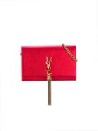 Saint Laurent Small Kate Cross-body Bag - Red