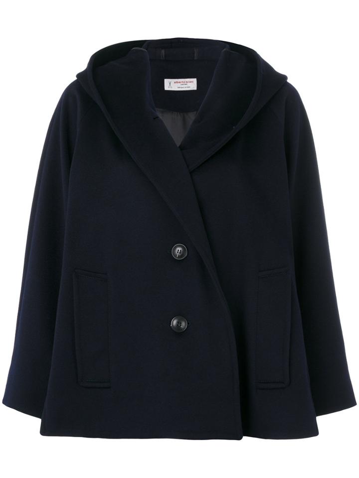 Alberto Biani Hooded Coat - Blue