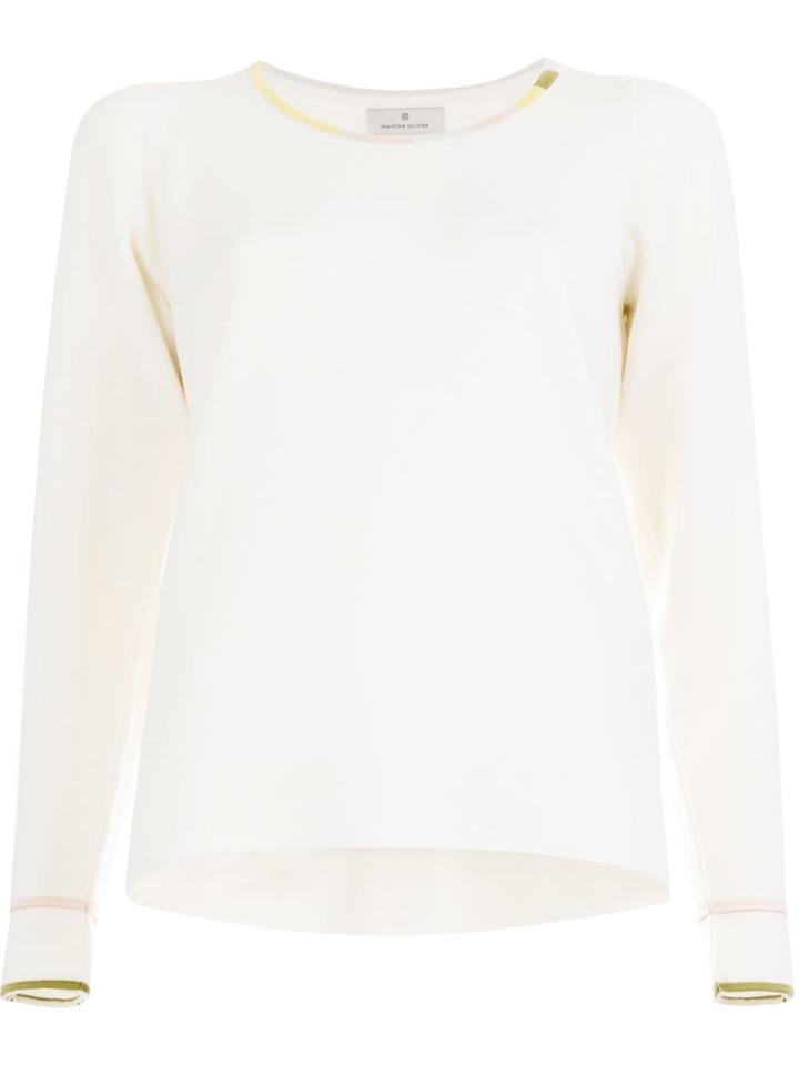 Maison Ullens Slit Detail Sweater - White