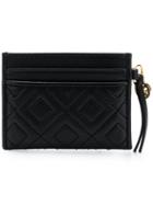 Tory Burch Quilted Card Holder - Black