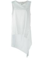 Lost & Found Rooms Buttoned Tank Top, Women's, Size: Medium, White, Cotton