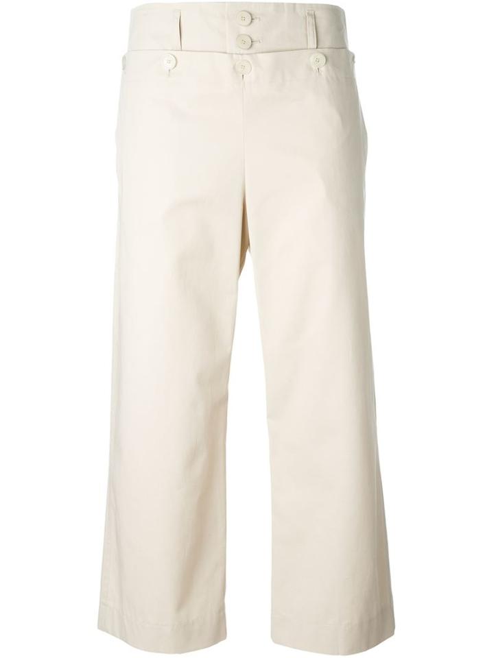 Paul By Paul Smith Cropped Wide Leg Trousers