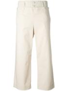Paul By Paul Smith Cropped Wide Leg Trousers