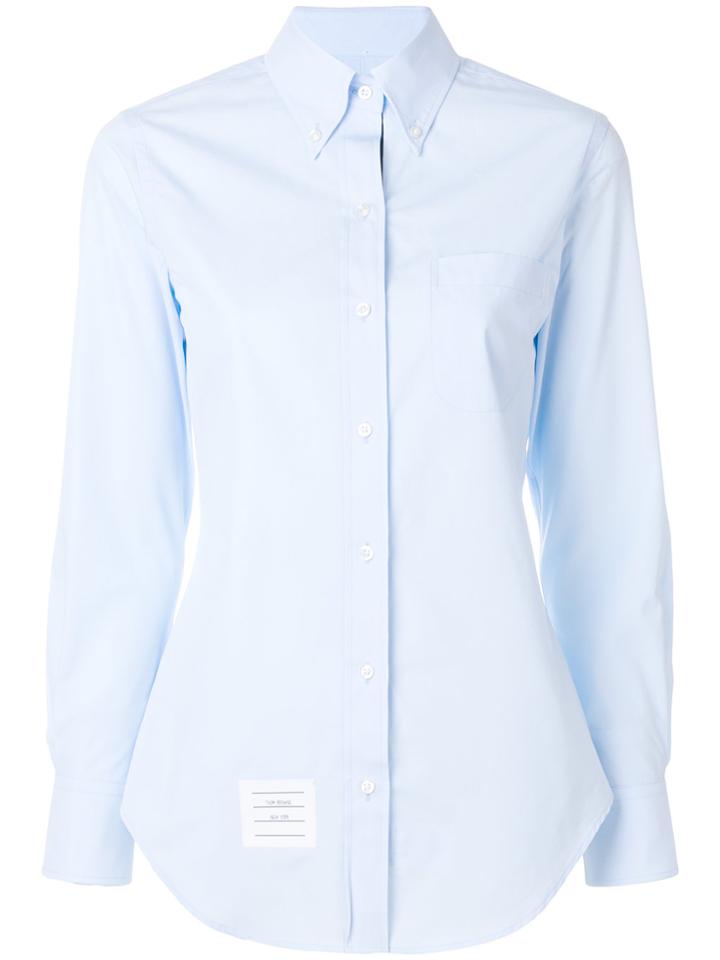 Thom Browne Button-down Slim Fit Shirt - Blue