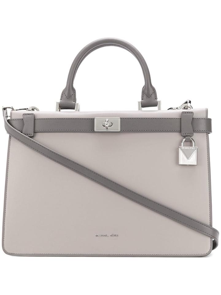 Michael Michael Kors Tatiana Satchel Bag - Grey
