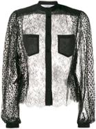 Givenchy Sheer Blouse - Black