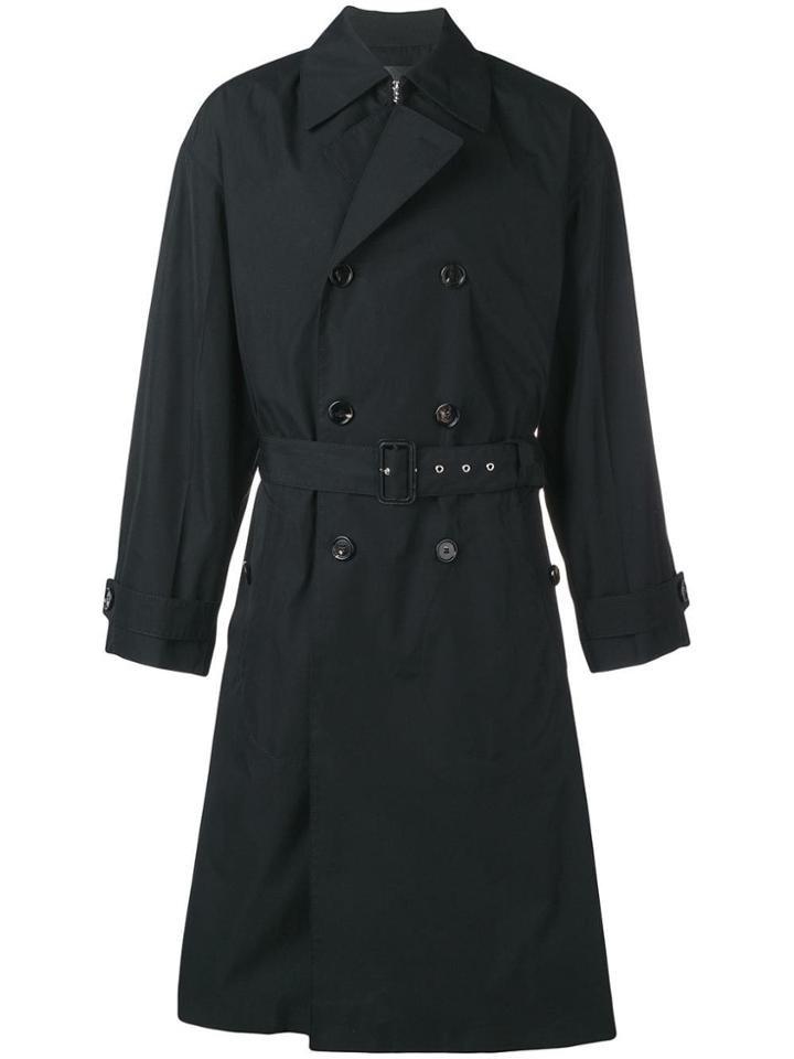Bottega Veneta Waterproof Trench Coat - Black