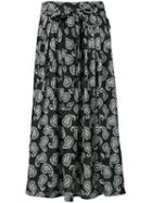 Dodo Bar Or - Paisley Maxi Skirt - Women - Silk - 46, Black, Silk