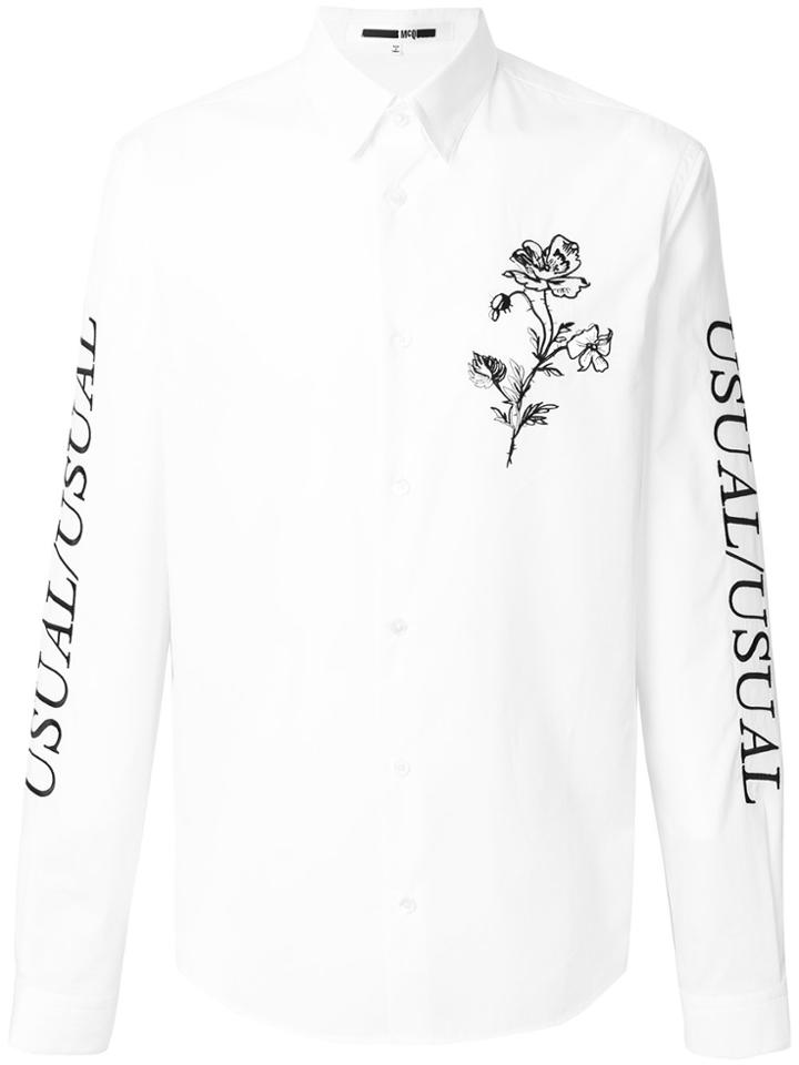 Mcq Alexander Mcqueen Embroidered Shirt - White
