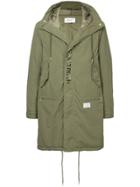 Makavelic Concealed Front Coat - Green