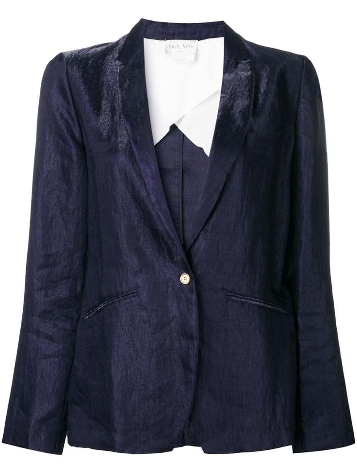 Forte Forte Creased Blazer - Blue