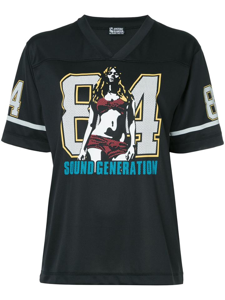 Hysteric Glamour American Football T-shirt - Black