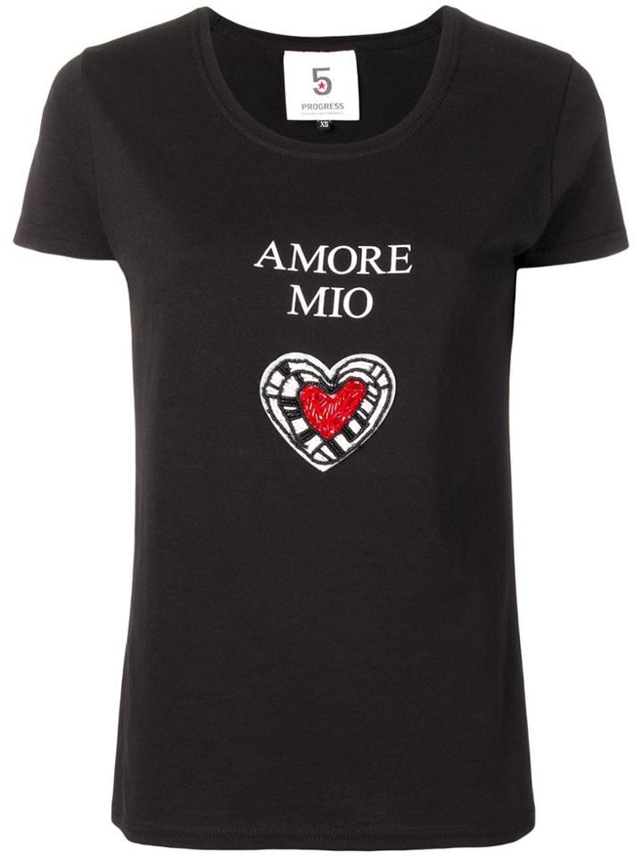 5 Progress Printed T-shirt - Black