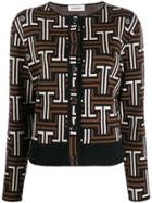Lanvin Jl Monogram Cardigan - Brown