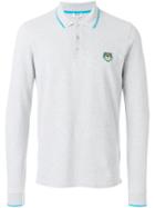 Kenzo Long-sleeved Tiger Crest Polo Shirt - Grey