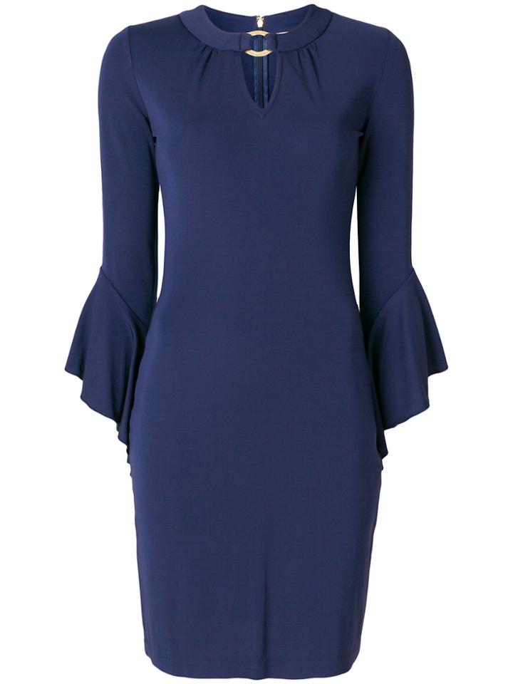 Michael Michael Kors Keyhole Detail Sheath Dress - Blue