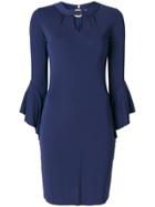 Michael Michael Kors Keyhole Detail Sheath Dress - Blue