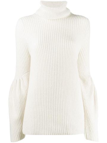 Be Blumarine Ribbed Jumper - White