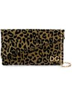 Dolce & Gabbana Dg Girls Leopard Print Clutch - Metallic