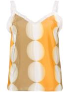Marco De Vincenzo Logo Trim Camisole - Yellow