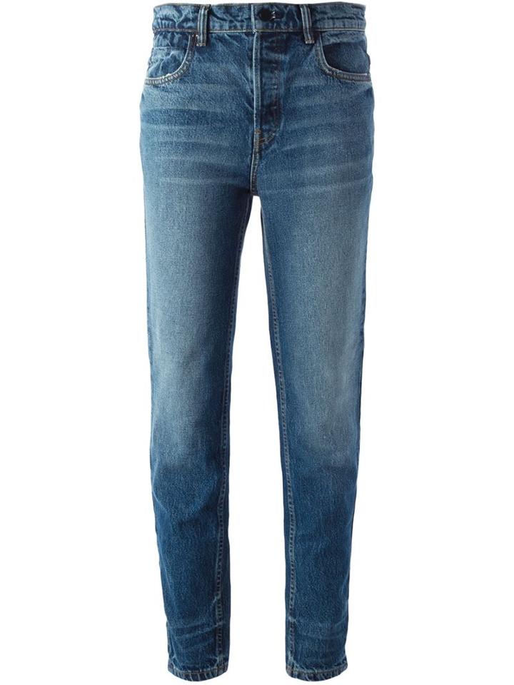 Alexander Wang Straight Leg Jeans, Women's, Size: 27, Blue, Cotton