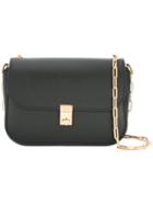 Valentino - Valentino Garavani Chain Link Shoulder Bag - Women - Calf Leather - One Size, Black, Calf Leather