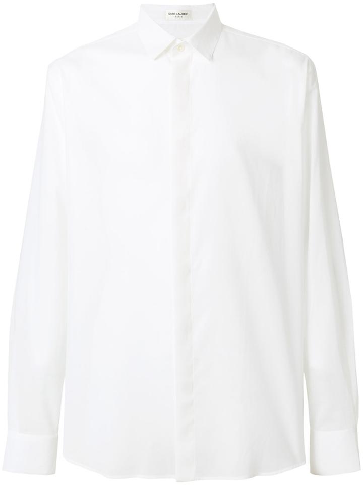 Saint Laurent Classic Long Sleeved Shirt - White