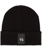 Y-3 Logo Patch Beanie - Black