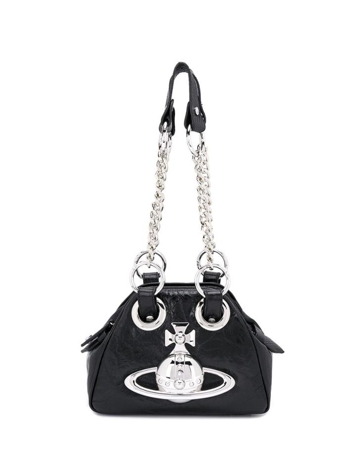 Vivienne Westwood Large Orb Shoulder Bag - Black