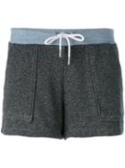 Maison Kitsuné - Patch Pocket Shorts - Women - Cotton - M, Grey, Cotton