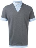 Brunello Cucinelli Layered T-shirt, Men's, Size: Large, Grey, Cotton