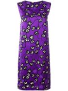Marni Floral Print Shift Dress - Purple