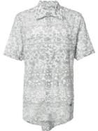 Vivienne Westwood Man Floral Print Shortsleeved Shirt, Men's, Size: 52, Grey, Cotton