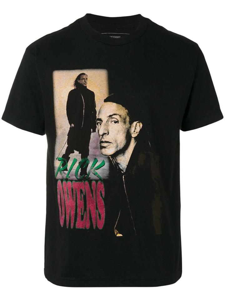 Modern Man Rick Owens Printed T-shirt - Black